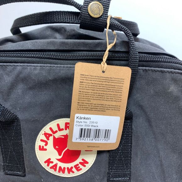 Fjallraven Kanken Classic Unisex Mens Womens Backpack Black One Size 16L main image 5
